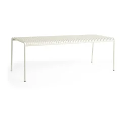 Mesa de comedor Palissade 220x90 cm, Blanco crema