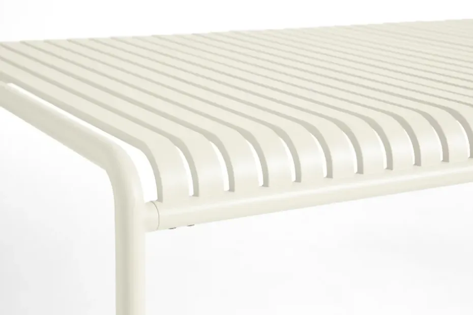 Mesa de comedor Palissade 220x90 cm, Blanco crema