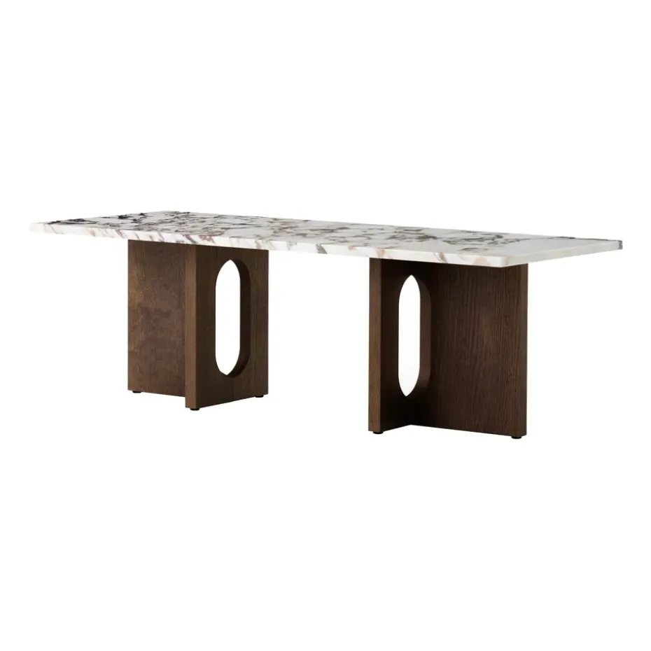 Mesa lounge Androgyne, Dark st. oak-Calacatta viola