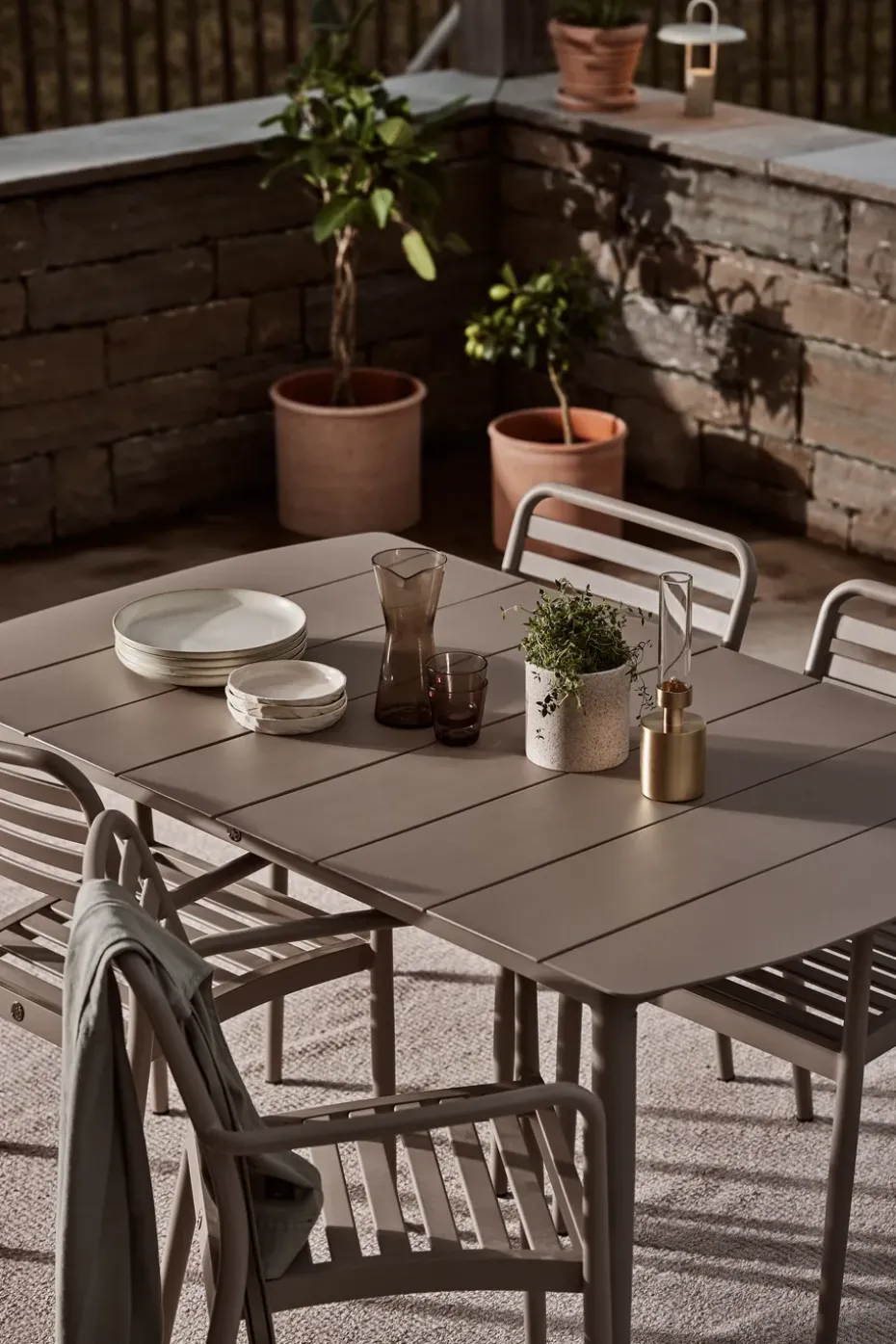 Mesa Marsala, Taupe, 152x90 cm