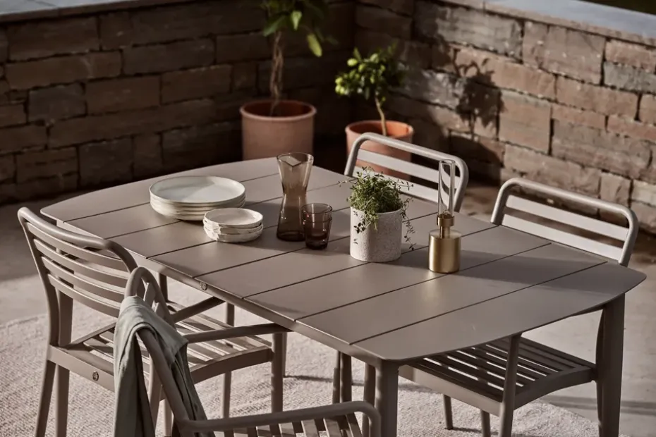 Mesa Marsala, Taupe, 152x90 cm