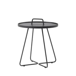 Mesa On the move Ø44 cm, Black