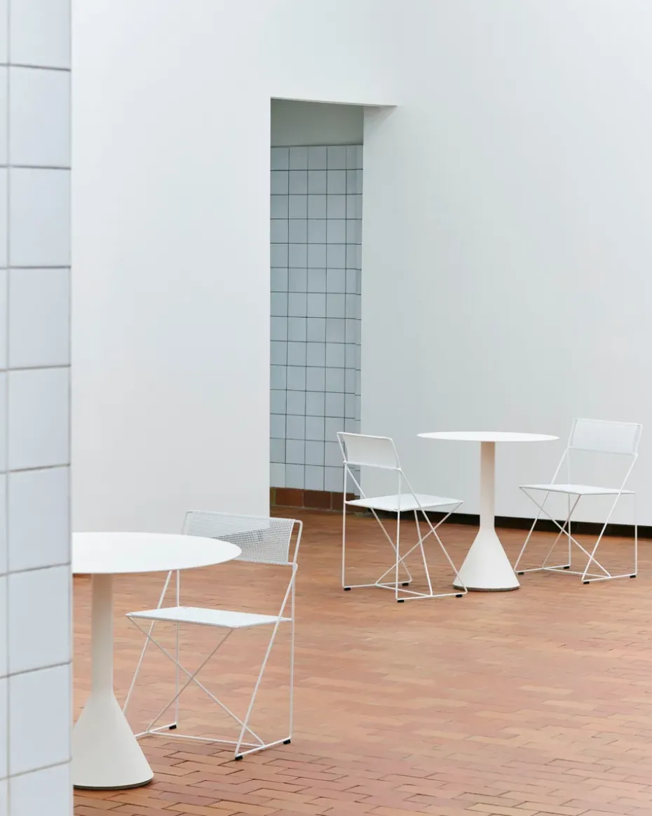 Mesa redonda de café Palissade Cone, Cream white, Ø70 cm
