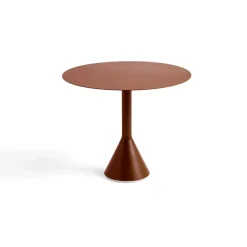 Mesa redonda de café Palissade Cone, Iron red, Ø90 cm