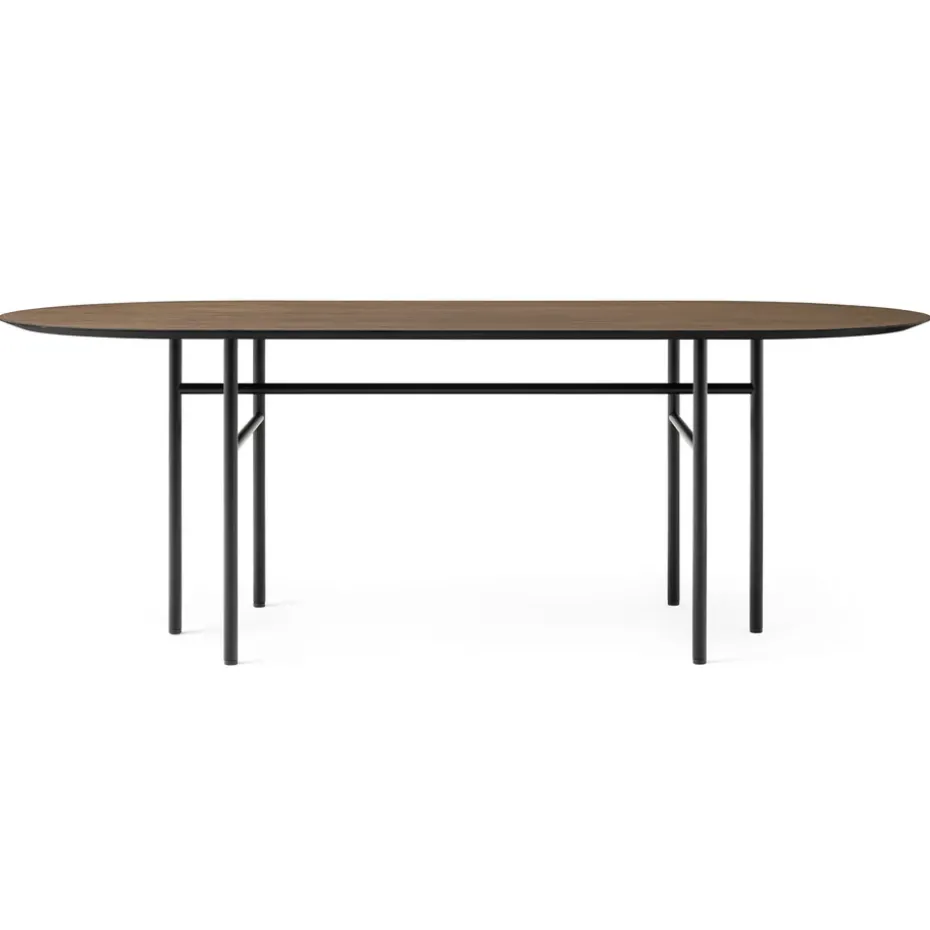 Mesa Snaregade ovalada, negro-roble teñido
