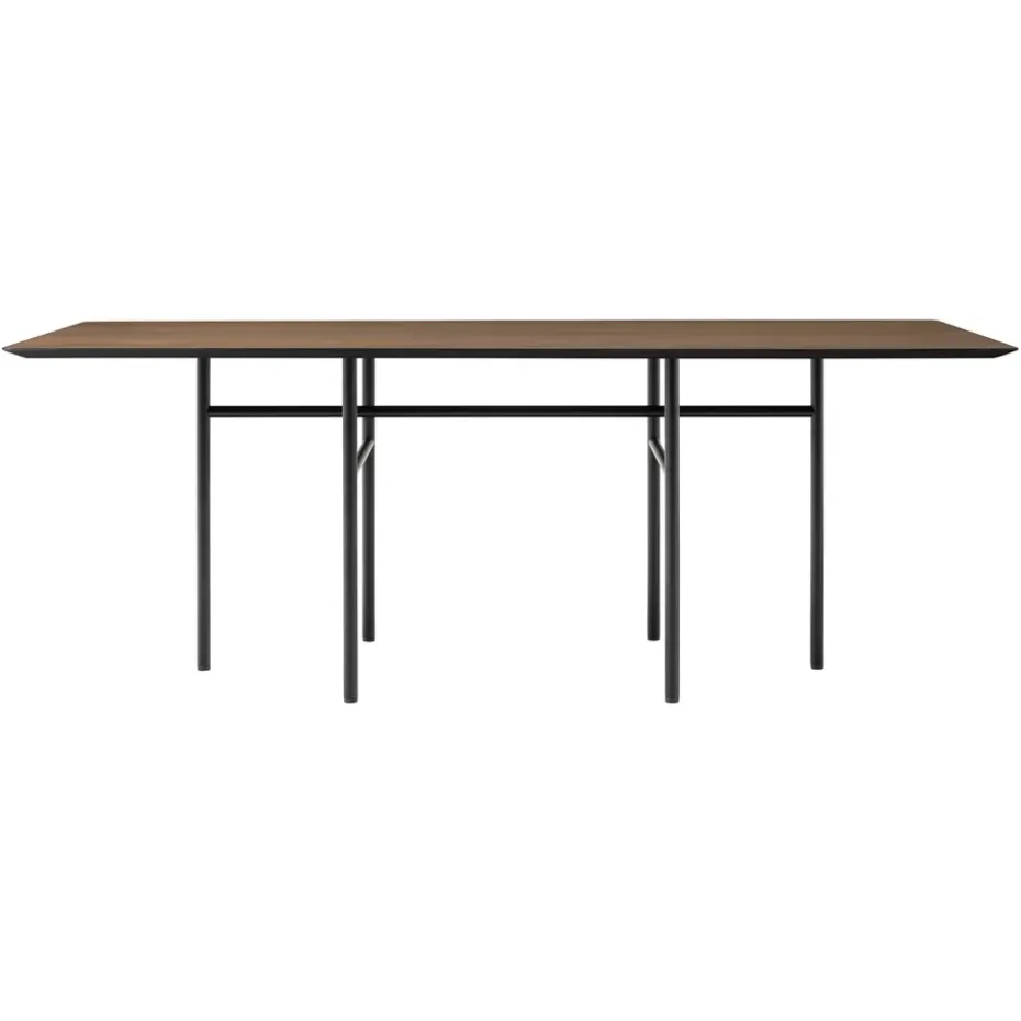 Mesa Snaregade rectangular, negro-roble teñido