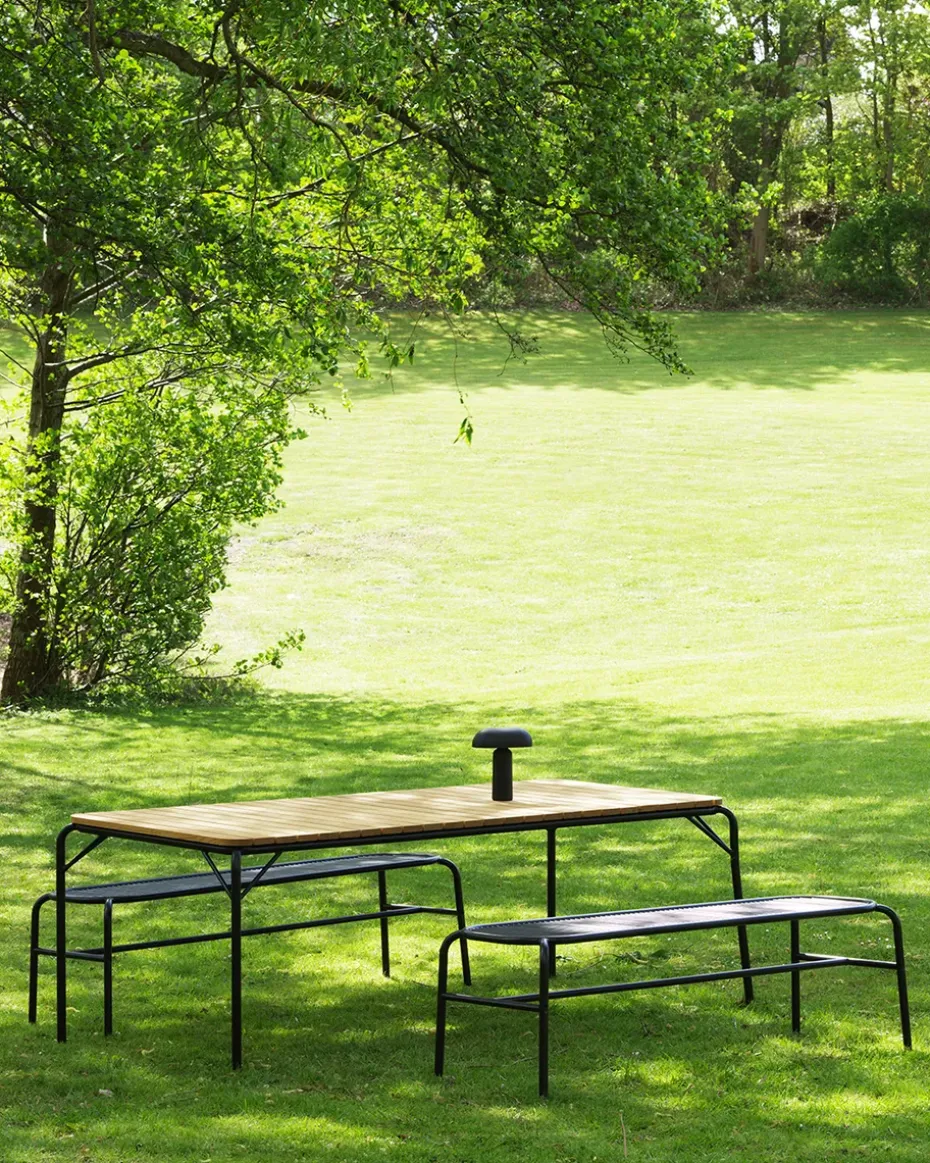Mesa Vig Robinia 90x200 cm, Black