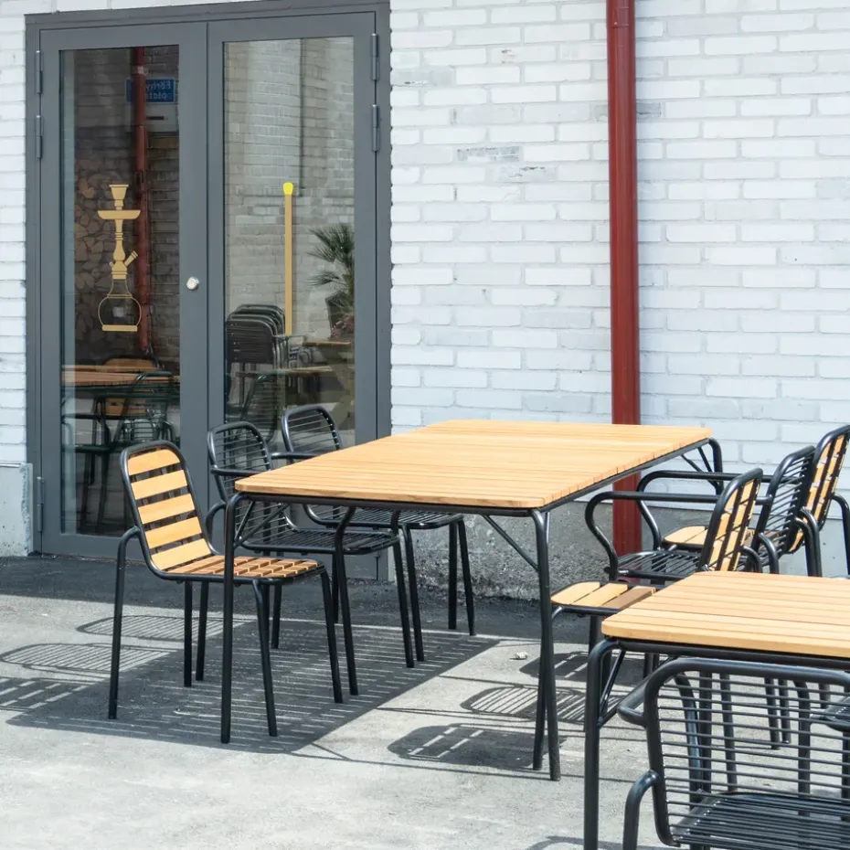 Mesa Vig Robinia 90x200 cm, Black