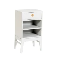 Mesita de noche Höllviken, Gris claro, 1 cajón