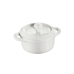 Miniolla Staub redonda 0,2 l, blanco