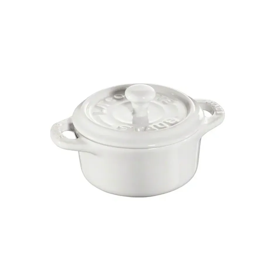 Miniolla Staub redonda 0,2 l, blanco