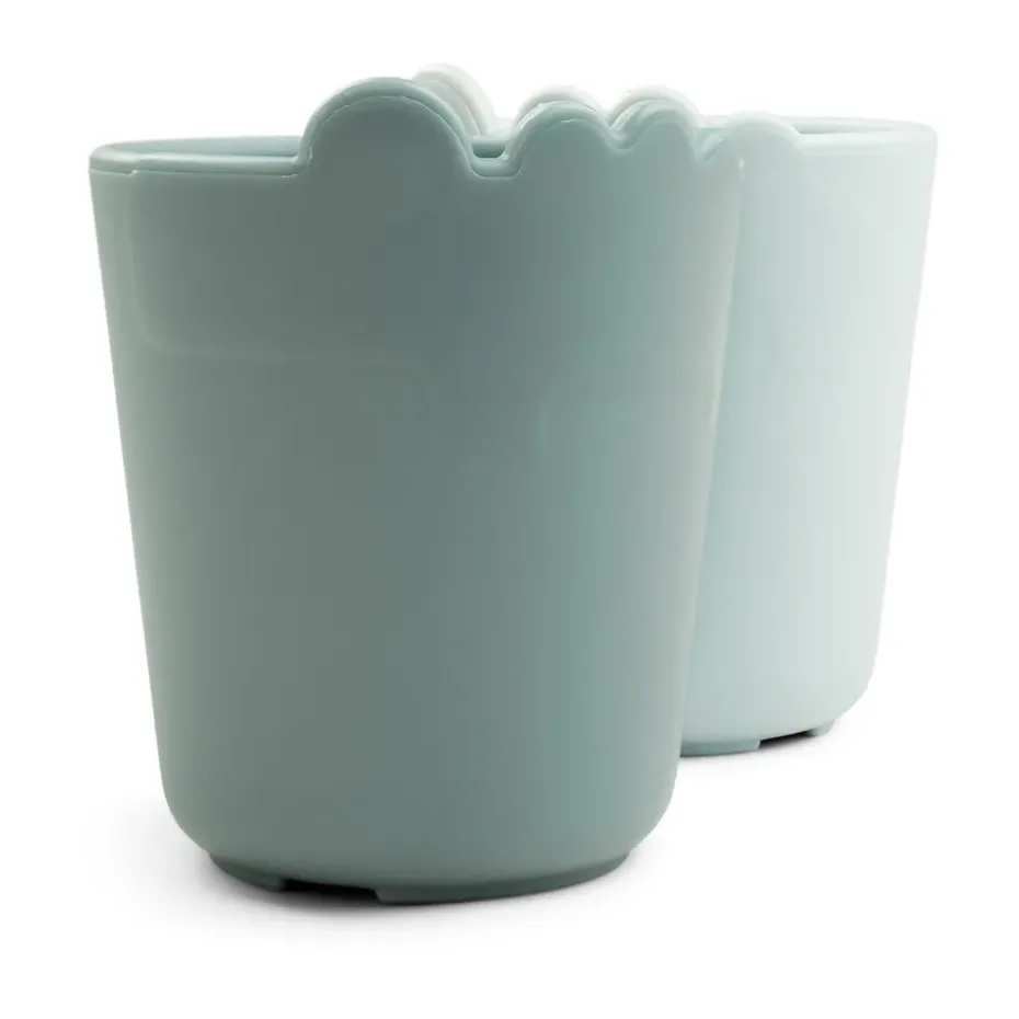 Minivasos Croco kiddish 10 cl, 2-pack, Blue