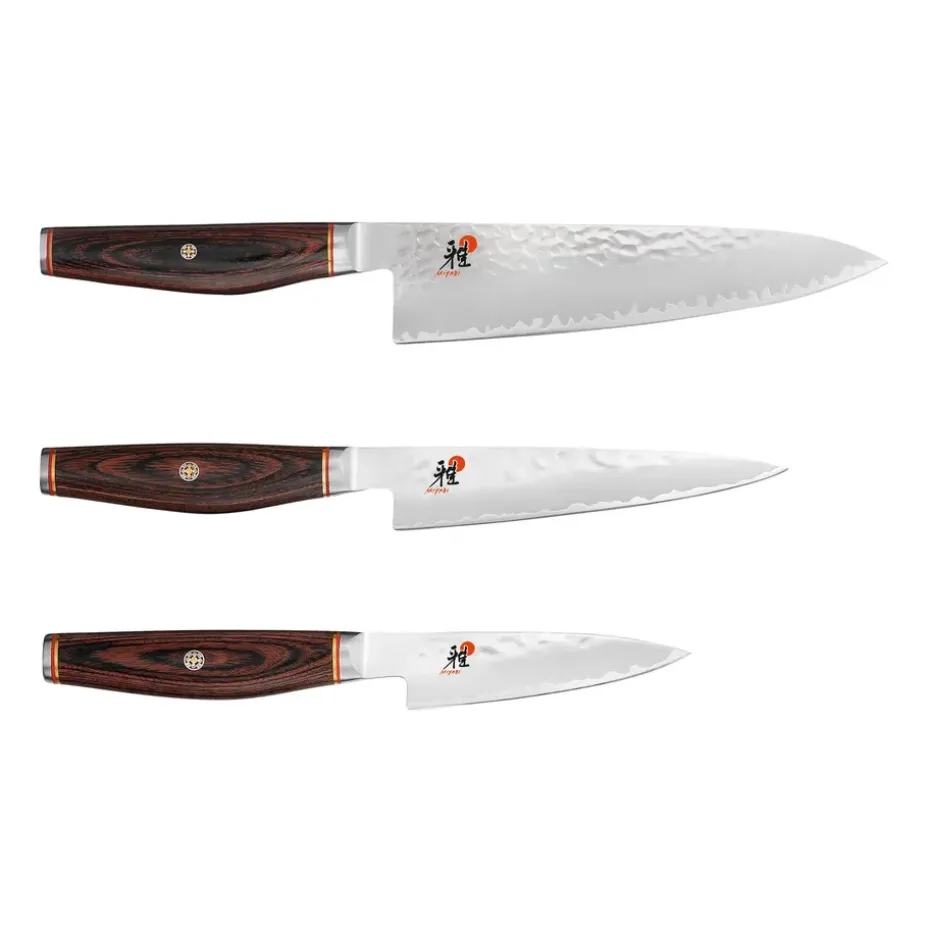 Miyabi Artisan 6000MCT Set de cuchillos 3 piezas, Madera