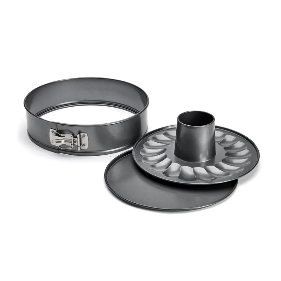 Molde bizochos desmontable con dos bases De Buyer, 26 cm