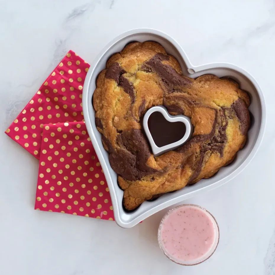 Molde de horno Nordic Ware elegant heart bundt, 2,4 L