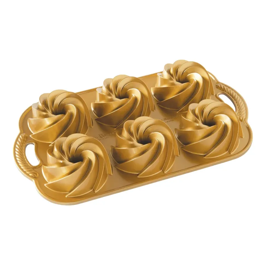Molde de horno Nordic Ware heritage bundtlette oro, 0,9 L
