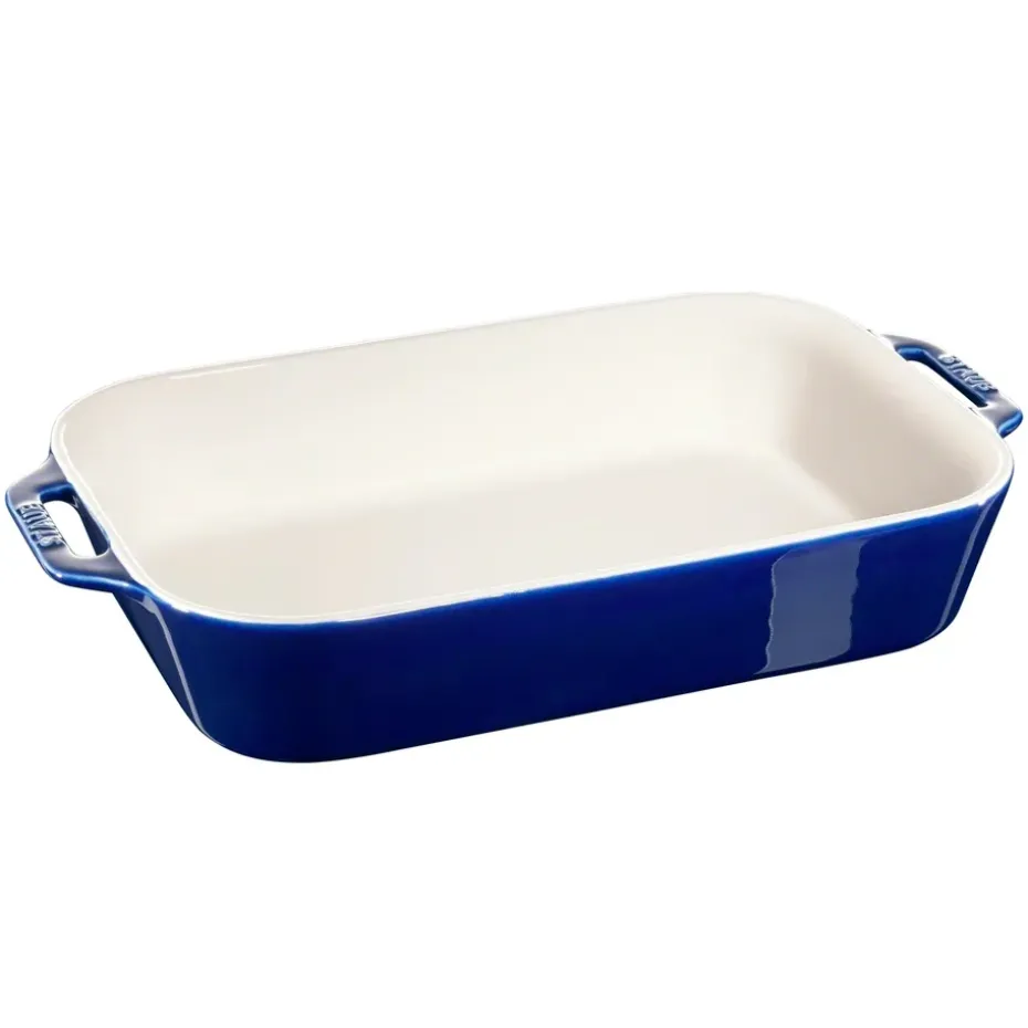 Molde de horno Staub rectangular 34 x 24 cm, azul