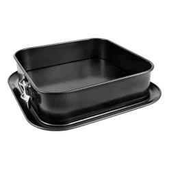 Molde desmontable Heirol cuadrado base extra ancho, 24x24 cm