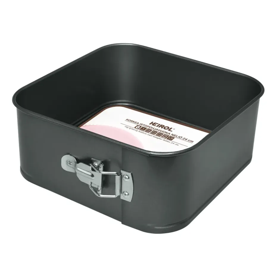 Molde desmontable Heirol cuadrado extra alto, 24x24 cm