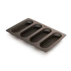 Molde mini baguette de silicona Lékué, Marrón