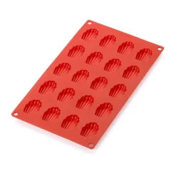 Molde mini magdalenas de silicona Lékué 20 cav., Rojo