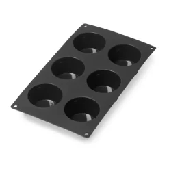 Molde muffins de silicona Lékué 6 cav., Negro
