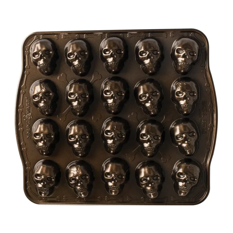 Molde Nordic Ware Skull Bites, Bronce