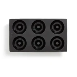 Molde para dónuts Lékué silicona 6 uds., Negro