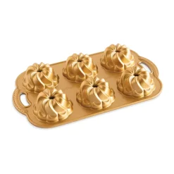 Molde para pastel Nordic Ware piroutte bundtlette 1,2 l, Oro