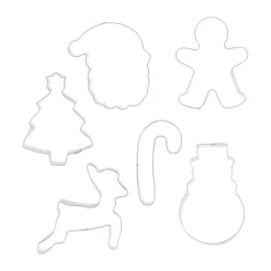 Moldes de galletas navideñas Nordwik 6 piezas, Acero inoxidable