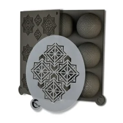 Moldes de silicona Plate-it infinity 3 piezas, Gris