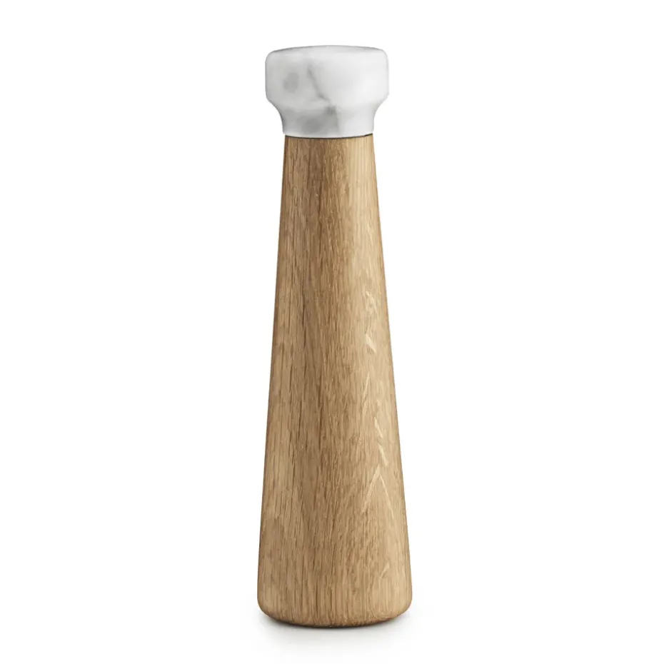 Molinillo de sal Craft roble-mármol blanco, grande