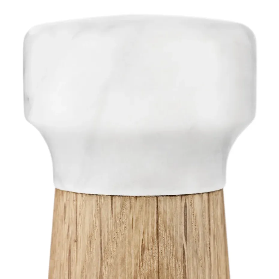 Molinillo de sal Craft roble-mármol blanco, grande