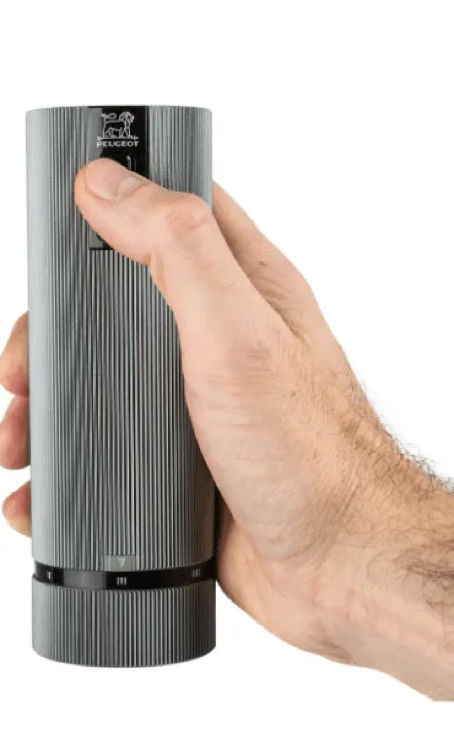 Molinillo de sal y pimienta Line Z DUO Electric 2 piezas, Aluminium-carbon