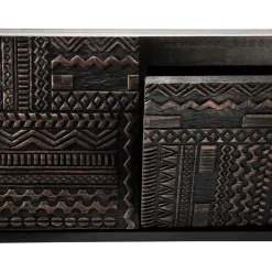 Mueble multimedia Tabwa , Teca negra 51x240 cm
