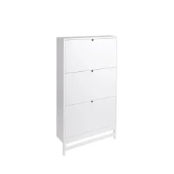 Mueble zapatero Falsterbo, Blanco, 3 compartimentos