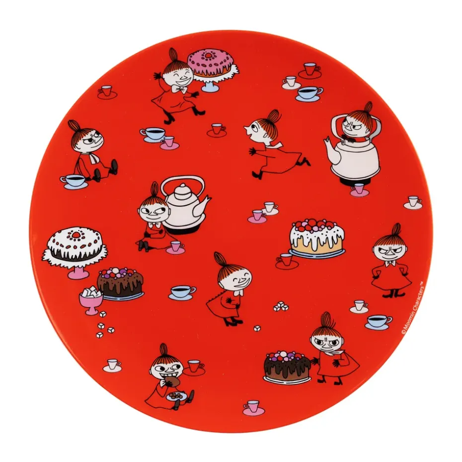 Mumin Lilla My plato llano Ø19,8 cm, Rojo