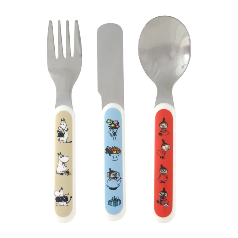 Mumin Lilla My set de cubiertos 3 piezas, Multi