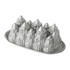 Nordic Ware Alpine Forest molde para hornear, Plata