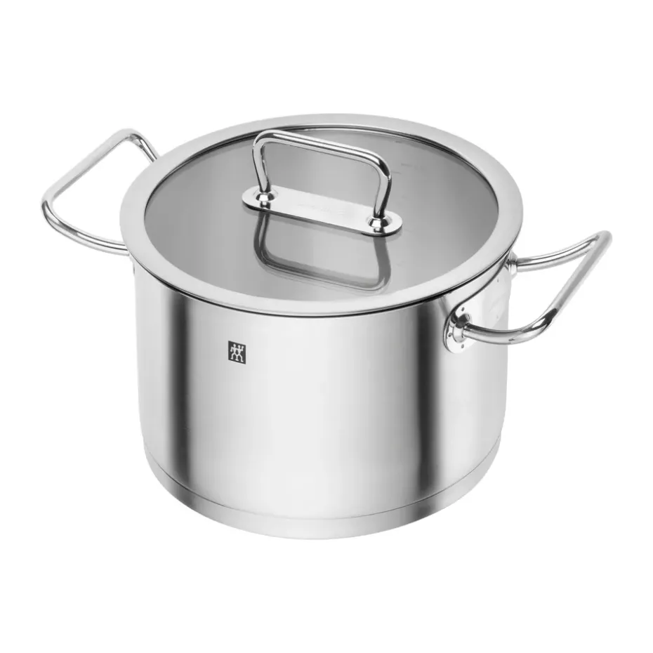 Olla alta Zwilling pro con tapa de vidrio acero inoxidable, 6,2 L