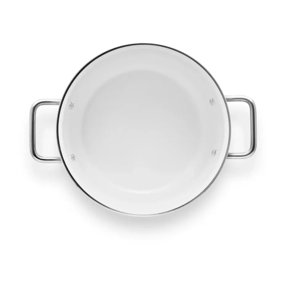 Olla cerámica Eva Trio White Line Slip-Let, 4,8 L