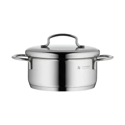 Olla con tapa Mini baja 14 cm, acero inoxidable