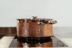 Olla con tapa Mjölner hamrad cobre, Miranda, 4 L