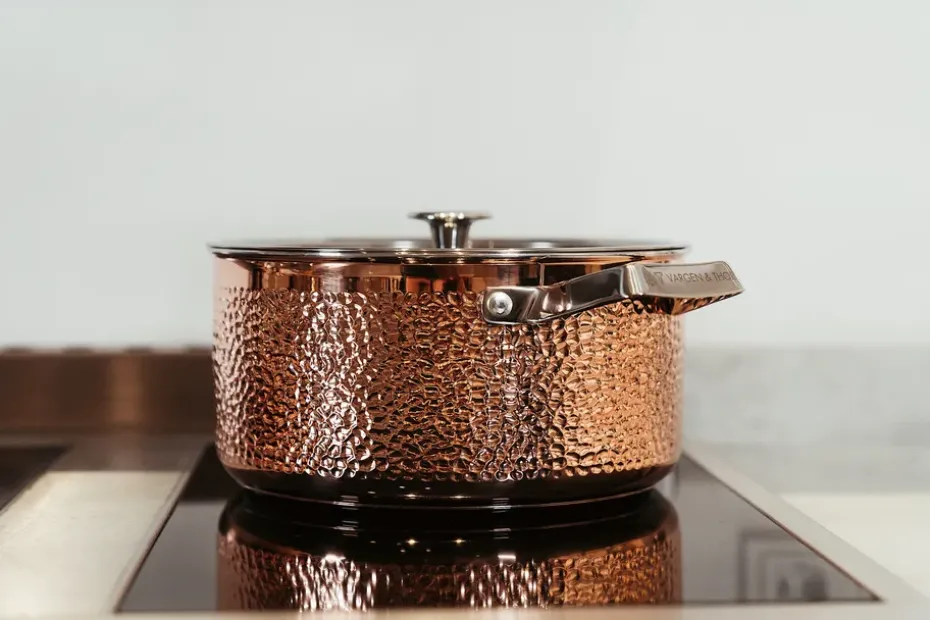Olla con tapa Mjölner hamrad cobre, Miranda, 4 L
