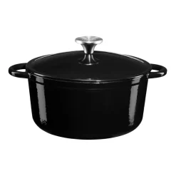 Olla de hierro fundido esmaltada Gretl 4 L, negro