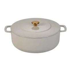 Olla de hierro fundido esmaltada Combekk Enameled Ø24 cm , Pomo sand-gold