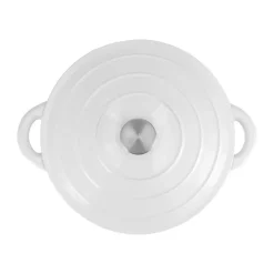 Olla de hierro fundido Nordwik redonda 5 l, Blanco