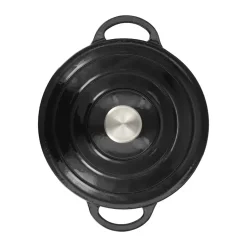 Olla de hierro fundido Nordwik redonda 2,5 l, Negro