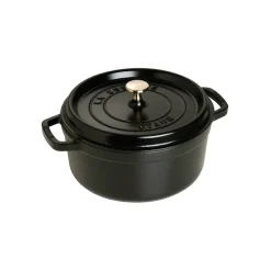 Olla de hierro fundido Staub redonda 3,8 l, negro