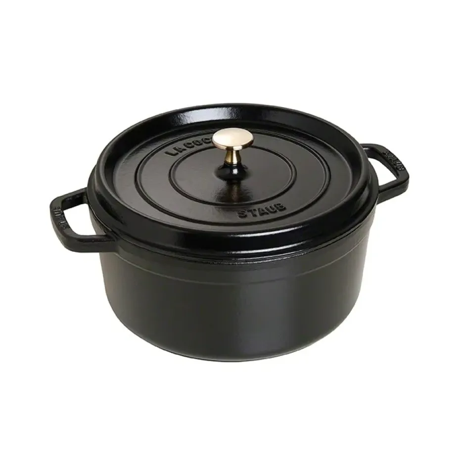 Olla de hierro fundido Staub redonda 5,2 l, negro